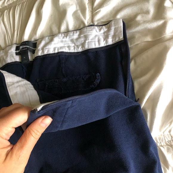 J crew Minnie style pant size 4 navy blue - Picture 3 of 5